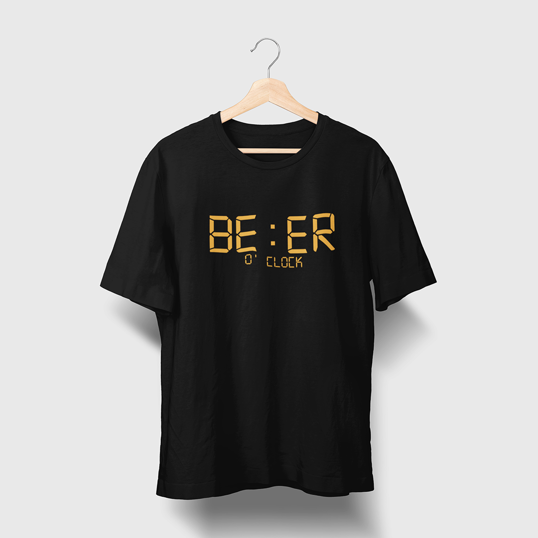Beer O' Clock - Black - Unisex T-Shirt
