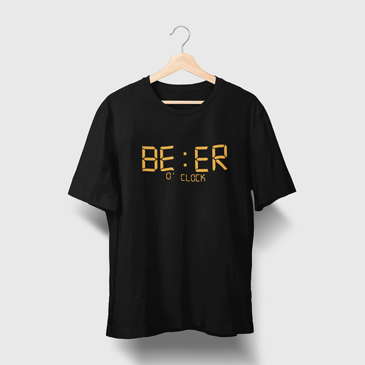 Beer O' Clock - Black - Unisex T-Shirt