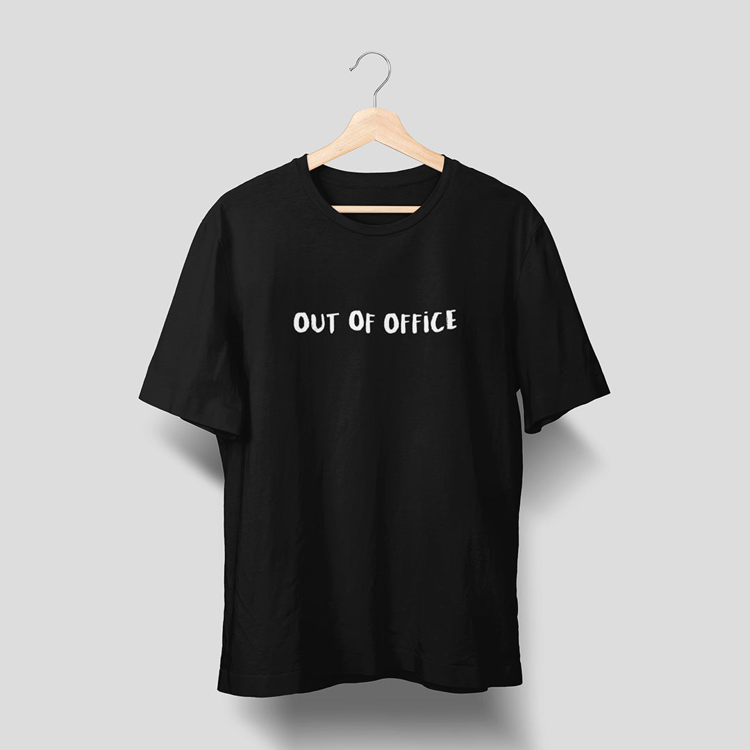 Out Of Office - Black - Unisex T-Shirt